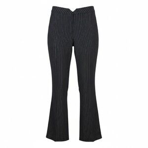 Apostrophe Pinstripe Flare Dress Pants Black White Career Pants Size 16